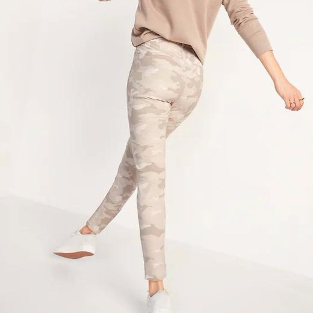 Old Navy High-Waisted Patterned Pixie Ankle Pants New - Picture 6 of 7